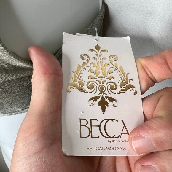 Becca Womens $78 Ballerina Swim Bikini Top Green Size S - Picture 5 of 5